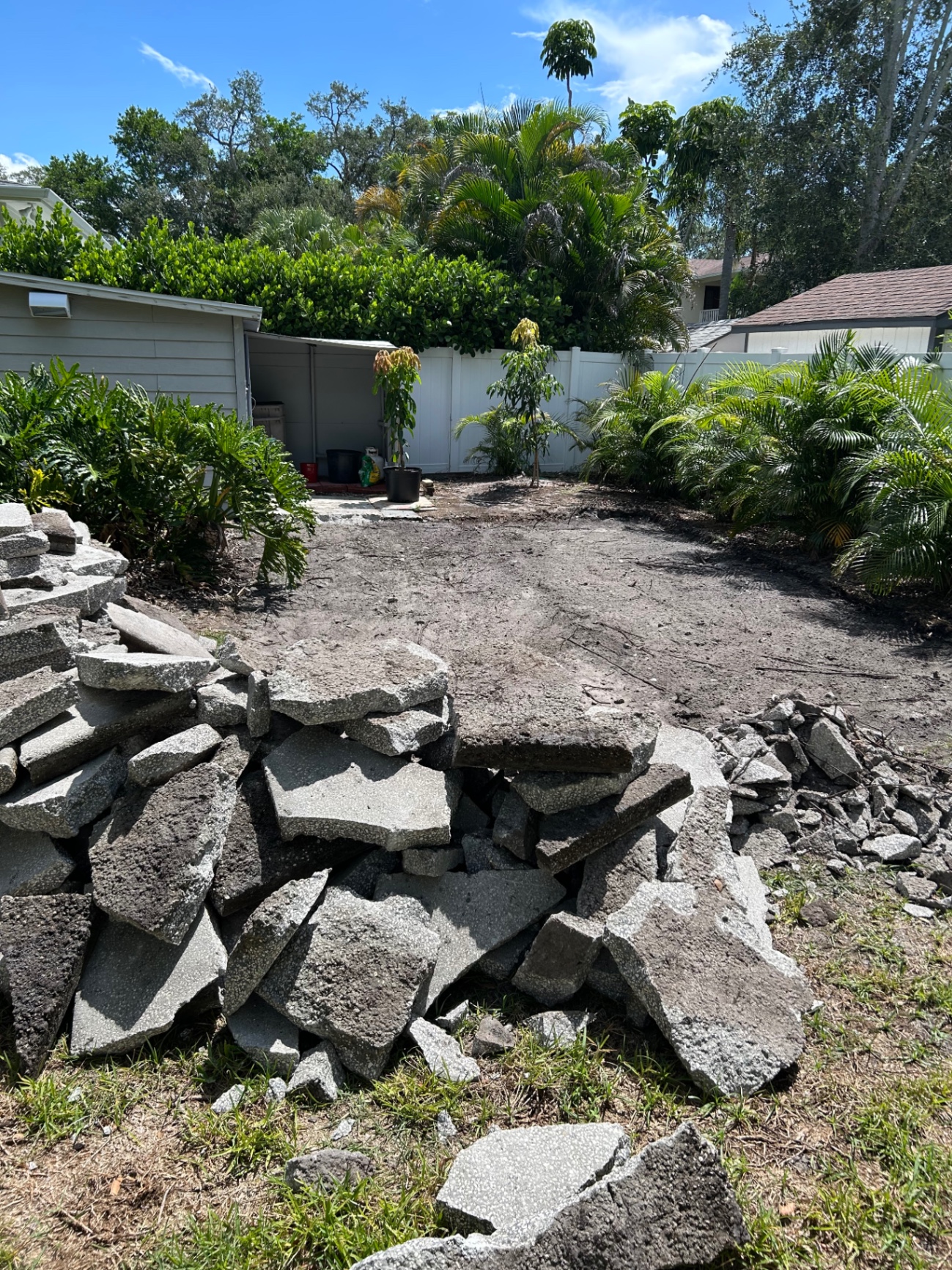 Concrete patio removal